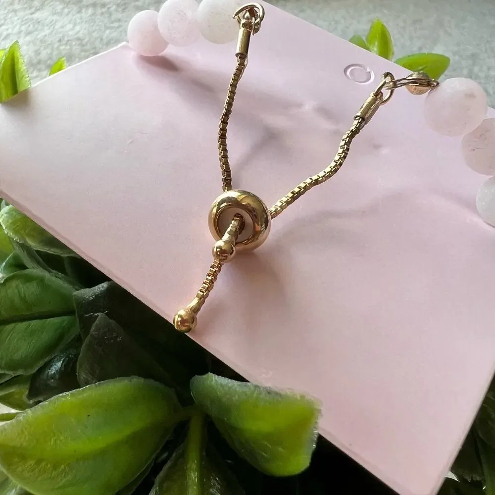 NEW AYNIL Radiate Love Rose Quartz Stone Aromatherapy Diffuser Bracelet